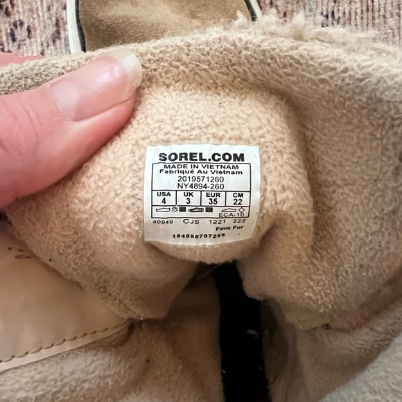 Sorel Tan and Olive  Kids Boots - Picture 7 of 7